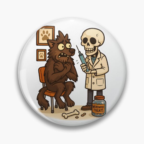 Item preview, Werewolf at the vet designed and sold by Witan Ink.