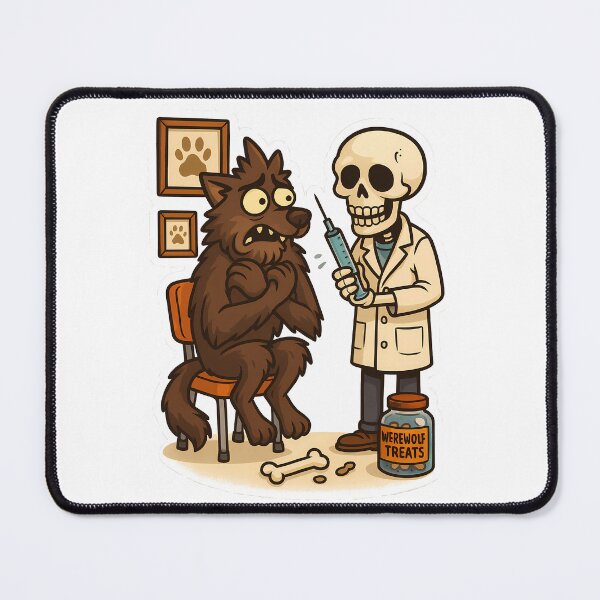Item preview, Werewolf at the vet designed and sold by Witan Ink.