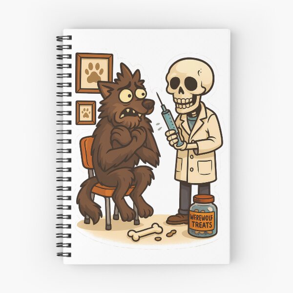 Item preview, Werewolf at the vet designed and sold by Witan Ink.