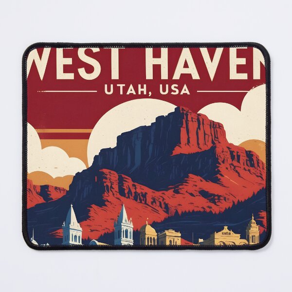 Item preview, West Haven Utah 1950s USA Vintage Travel Tourism designed and sold by TravelersGems.