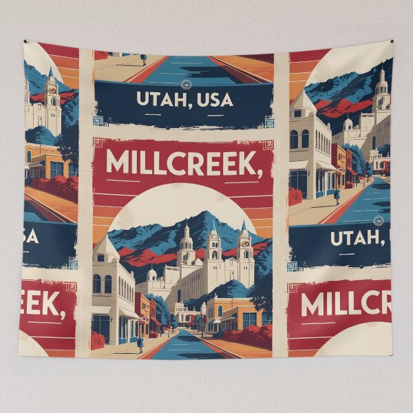 Item preview, Millcreek Utah 1950s USA Vintage Travel Tourism designed and sold by TravelersGems.
