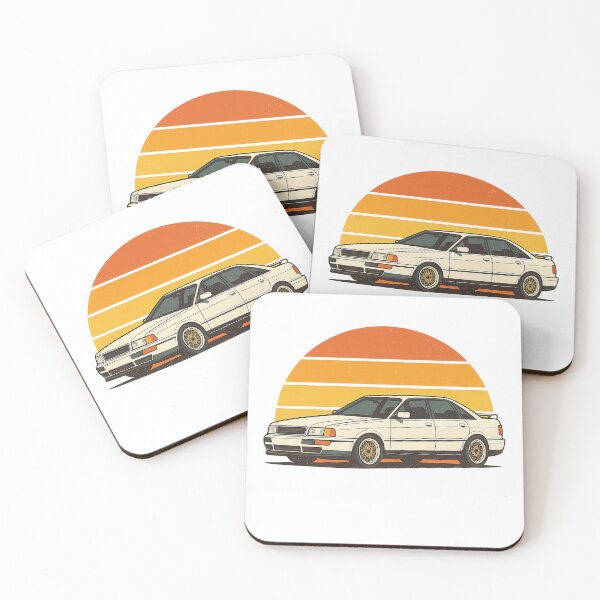 Item preview, Retro 80 sport S4-Inspired Sedan – Vintage Automotive Illustration designed and sold by fjurcev.