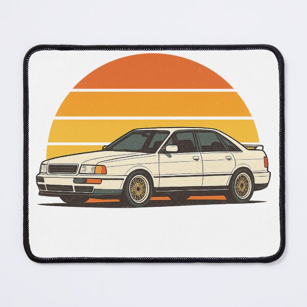 Item preview, Retro 80 sport S4-Inspired Sedan – Vintage Automotive Illustration designed and sold by fjurcev.