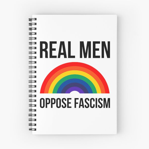 Item preview, Real men oppose fascism  designed and sold by Rachel the Artist .
