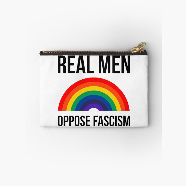 Item preview, Real men oppose fascism  designed and sold by Rachel the Artist .