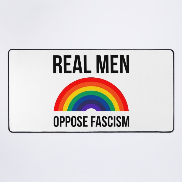 Item preview, Real men oppose fascism designed and sold by Rachel the Artist .