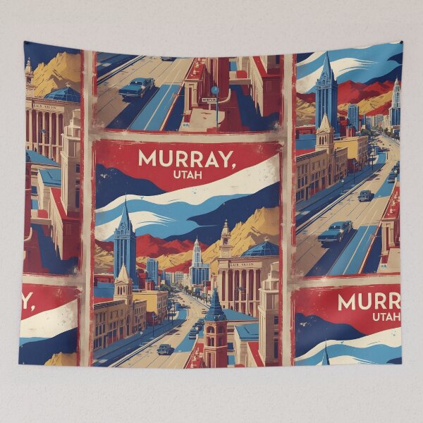 Item preview, Murray Utah 1950s USA Vintage Travel Tourism designed and sold by TravelersGems.