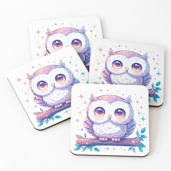 Item preview, Pastel Kawaii Owl designed and sold by craftyaliens.