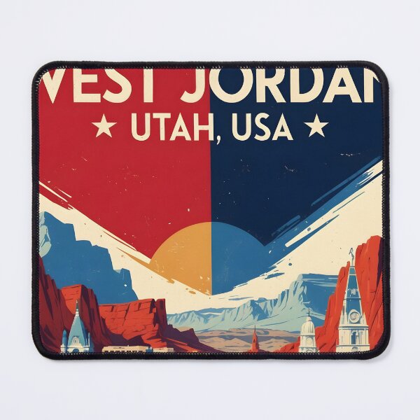 Item preview, West Jordan Utah 1950s USA Vintage Travel Tourism designed and sold by TravelersGems.