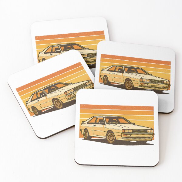 Item preview, Retro 80s Coupe quattro – Vintage Automotive Illustration for Car Enthusiasts designed and sold by fjurcev.
