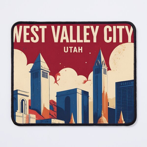 Item preview, West Valley City Utah 1950s USA Vintage Travel Tourism designed and sold by TravelersGems.