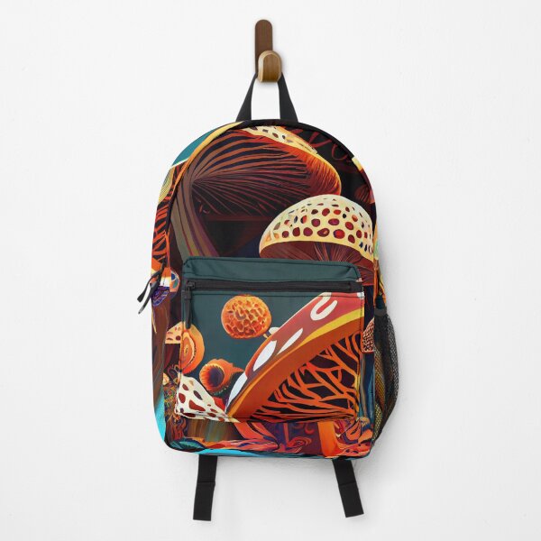 Item preview, Magic mushrooms. Psychedelic hallucination. Vibrant illustration. 60s 70s hippie colorful art designed and sold by anytka.