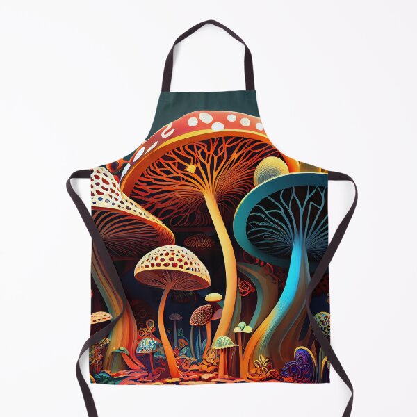 Item preview, Magic mushrooms. Psychedelic hallucination. Vibrant illustration. 60s 70s hippie colorful art designed and sold by anytka.