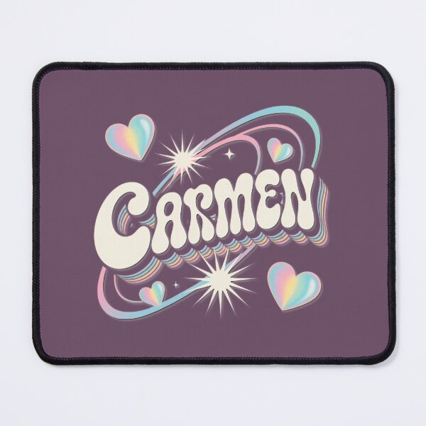 Item preview, Retro Carmen Rainbow Name Design designed and sold by Amy Turner.