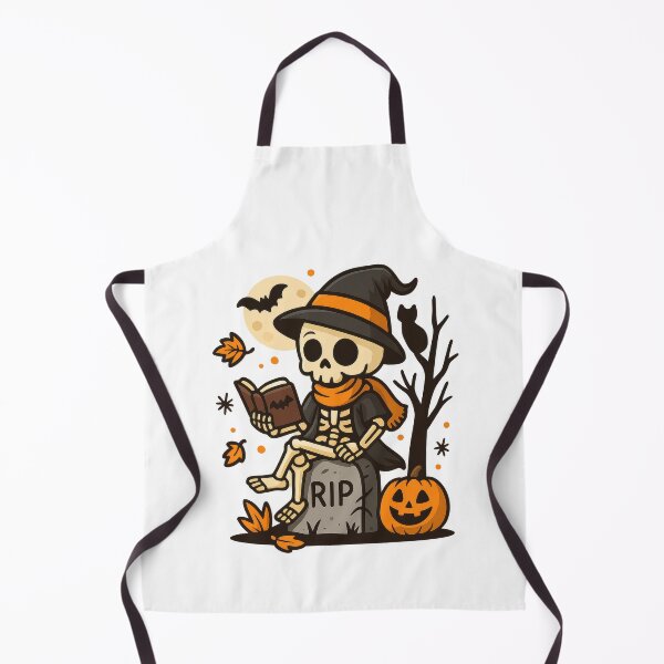 Item preview, Halloween Skeleton Reading with Pumpkin designed and sold by EpicMediaShop.