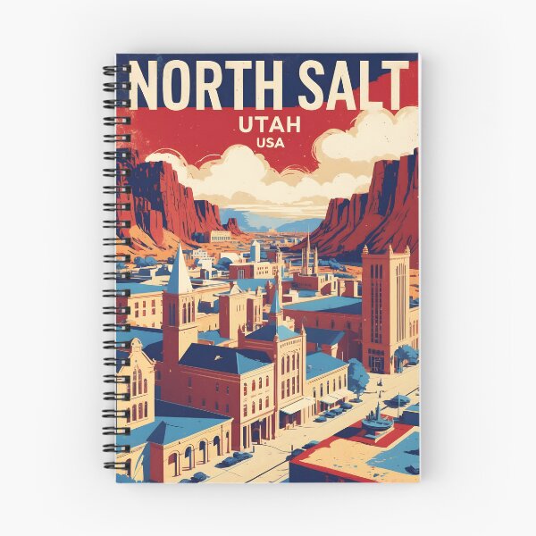 Item preview, North Salt Utah 1950s USA Vintage Travel Tourism designed and sold by TravelersGems.