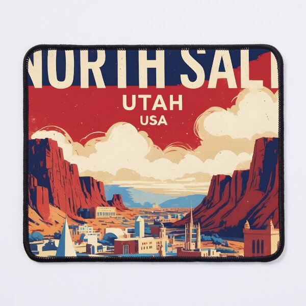 Item preview, North Salt Utah 1950s USA Vintage Travel Tourism designed and sold by TravelersGems.