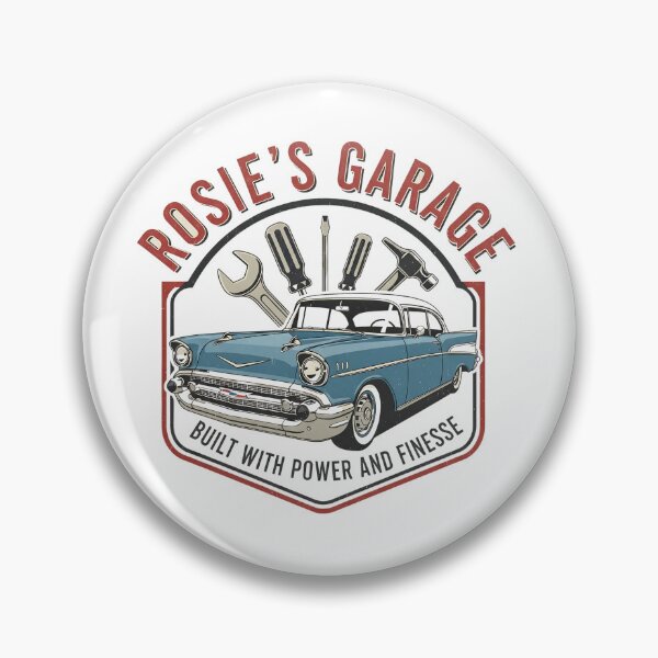Item preview, Rosie's Garage - Built with Power and Finesse - Vintage Muscle Car designed and sold by RedDelaney.