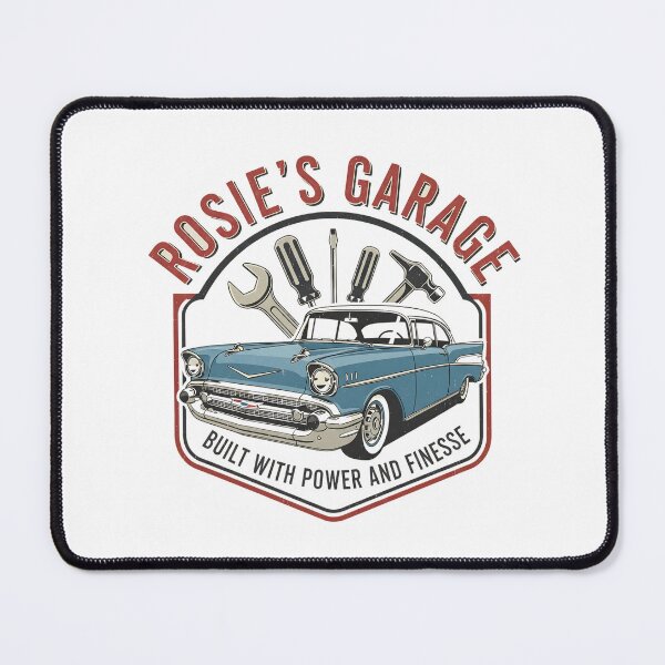 Item preview, Rosie's Garage - Built with Power and Finesse - Vintage Muscle Car designed and sold by RedDelaney.
