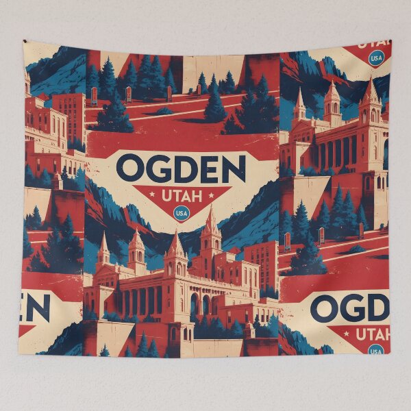 Item preview, Ogden Utah 1950s USA Vintage Travel Tourism designed and sold by TravelersGems.