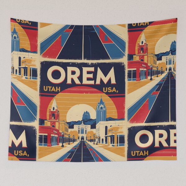 Item preview, Orem Utah 1950s USA Vintage Travel Tourism designed and sold by TravelersGems.