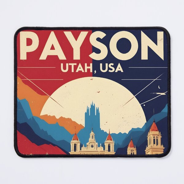 Item preview, Payson Utah 1950s USA Vintage Travel Tourism designed and sold by TravelersGems.