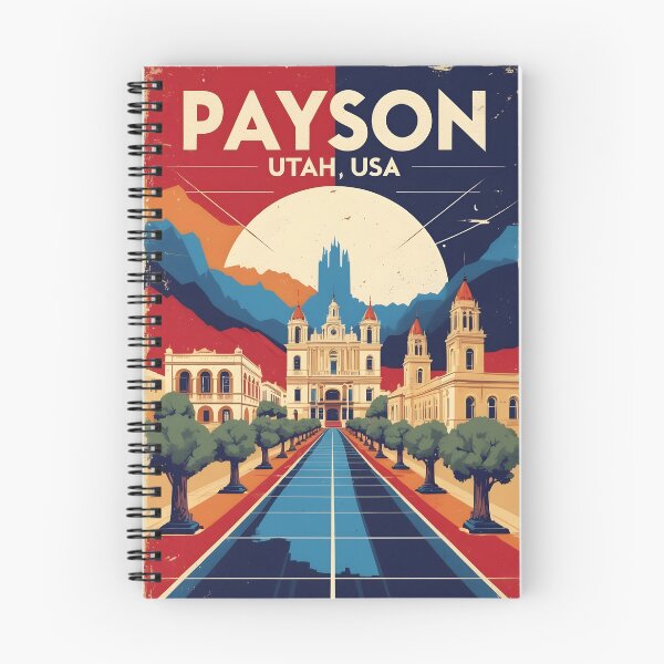Item preview, Payson Utah 1950s USA Vintage Travel Tourism designed and sold by TravelersGems.