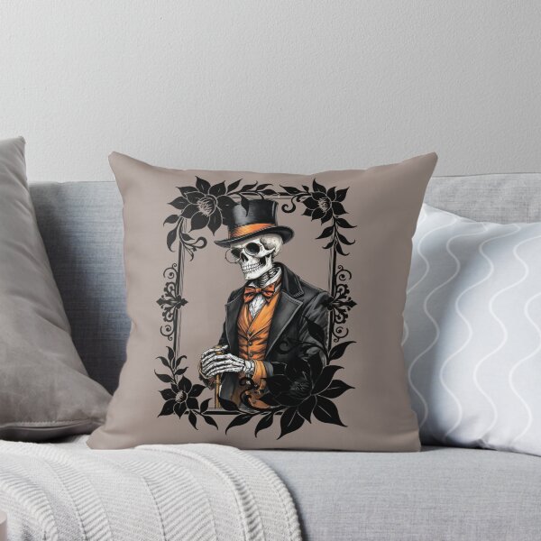 Item preview, An elegant skeleton among flowers. A picture of a skeleton in a hat. designed and sold by MagelliShop.