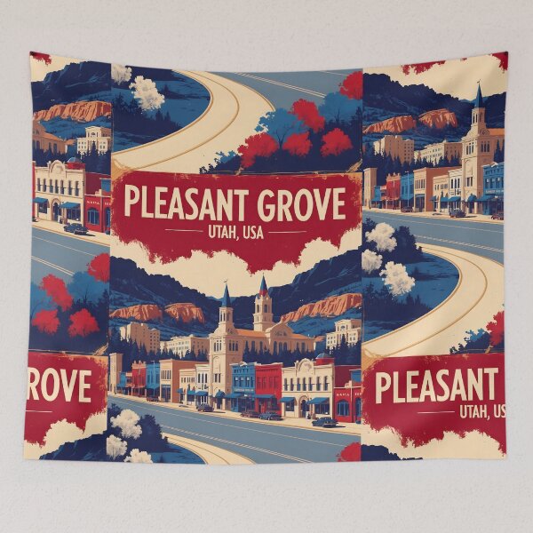 Item preview, Pleasant Grove Utah 1950s USA Vintage Travel Tourism designed and sold by TravelersGems.