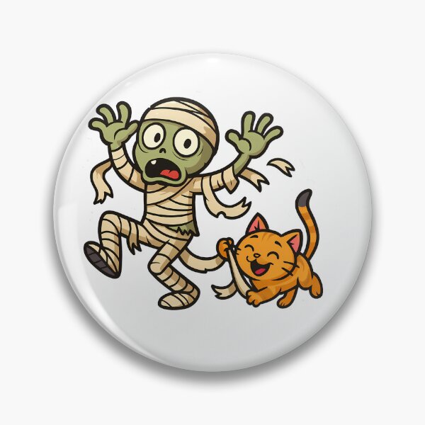 Item preview, Mummy running away from a cat designed and sold by Witan Ink.