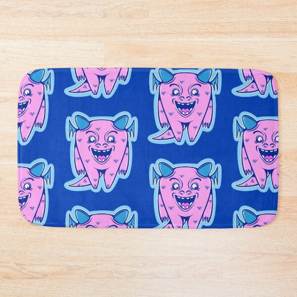 Item preview, happy little pink monster  designed and sold by crestfallenmermaid.