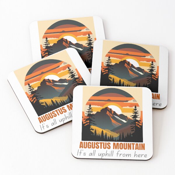 Item preview, Augustus Mountain It's all uphill from here T-shirt designed and sold by t-shirtastic.