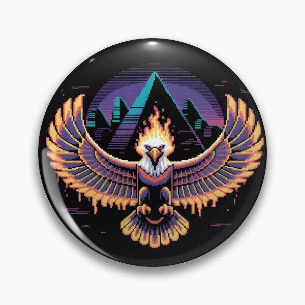 Item preview, Retro Pixel Egyptian Eagle designed and sold by lalasine.story.