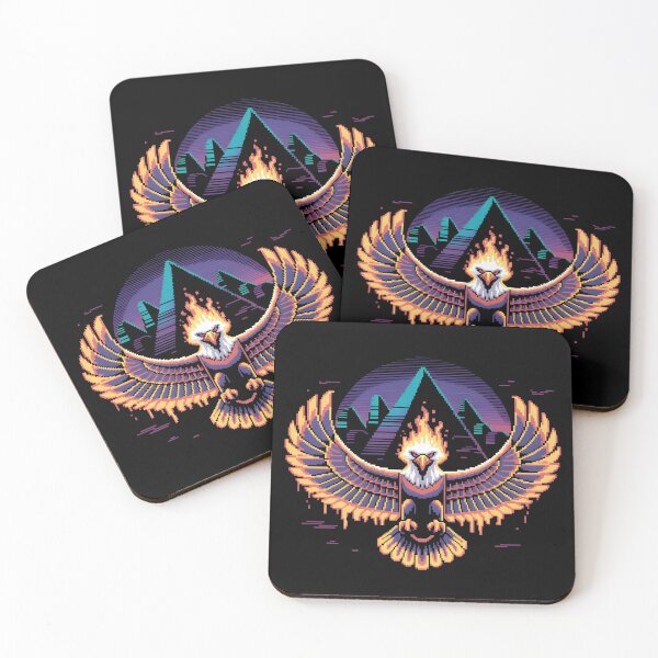 Item preview, Retro Pixel Egyptian Eagle designed and sold by lalasine.story.