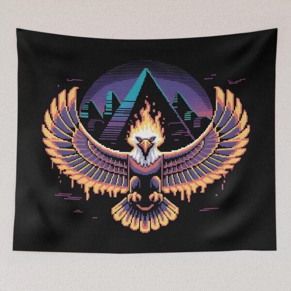 Item preview, Retro Pixel Egyptian Eagle designed and sold by lalasine.story.
