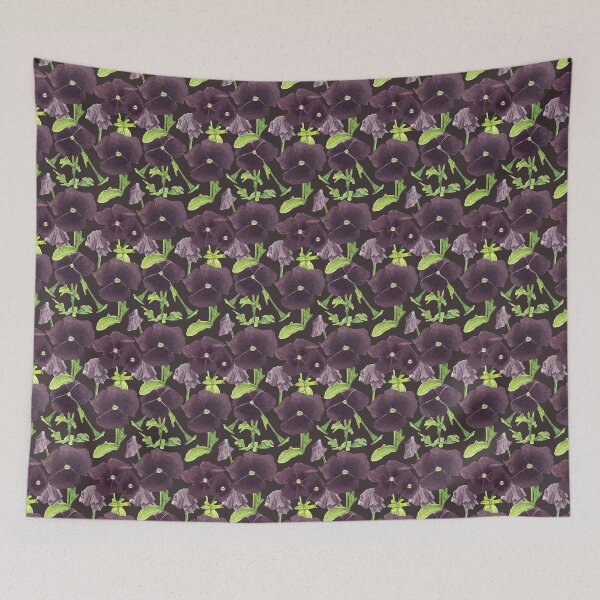 Item preview, Pansies Watercolour Painting Pattern designed and sold by rachelmcintyreart.