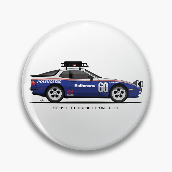 Artikelvorschau, Porsche 944 Turbo Retro Rallye Rennwagen Illustration entworfen und verkauft von blackdogshop.