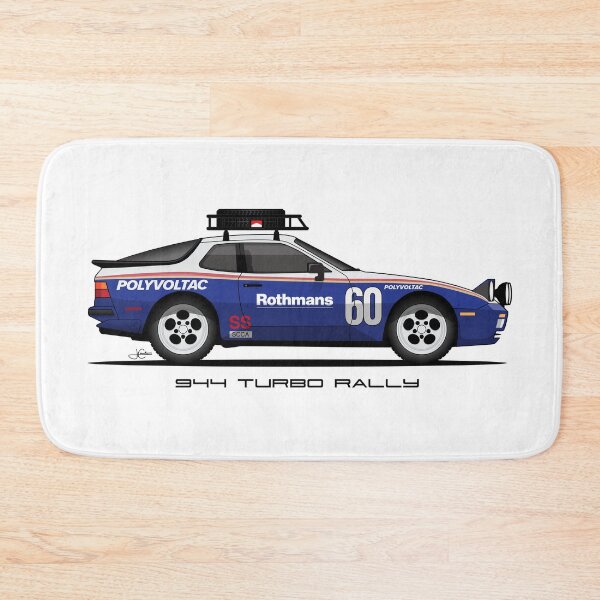 Item preview, Porsche 944 turbo retro Rally Race Car Illustration designed and sold by blackdogshop.