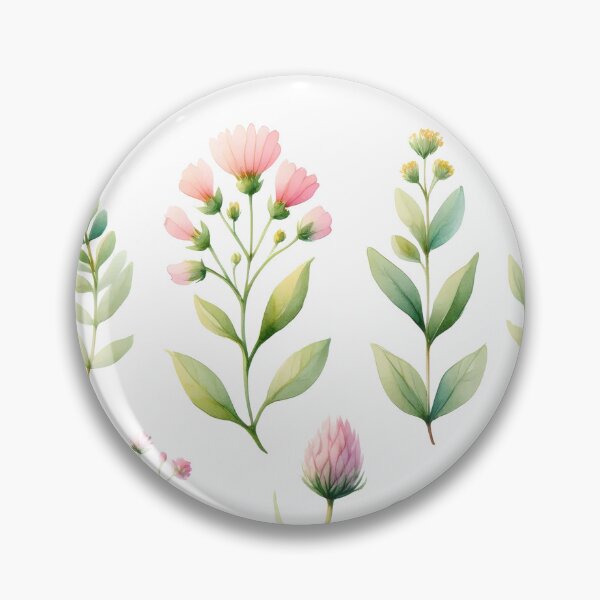 Item preview, Watercolor Botanical Elements Set designed and sold by Ombrya.