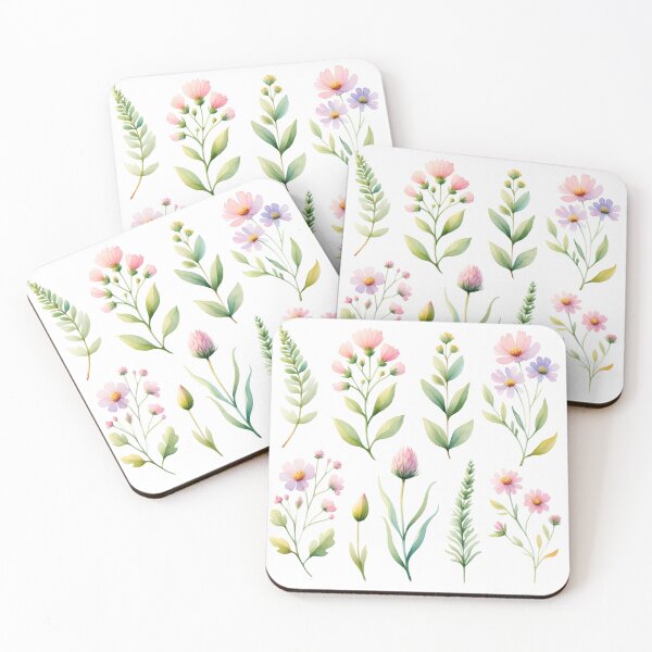 Item preview, Watercolor Botanical Elements Set designed and sold by Ombrya.