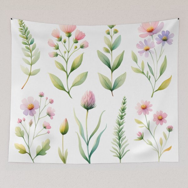 Item preview, Watercolor Botanical Elements Set designed and sold by Ombrya.