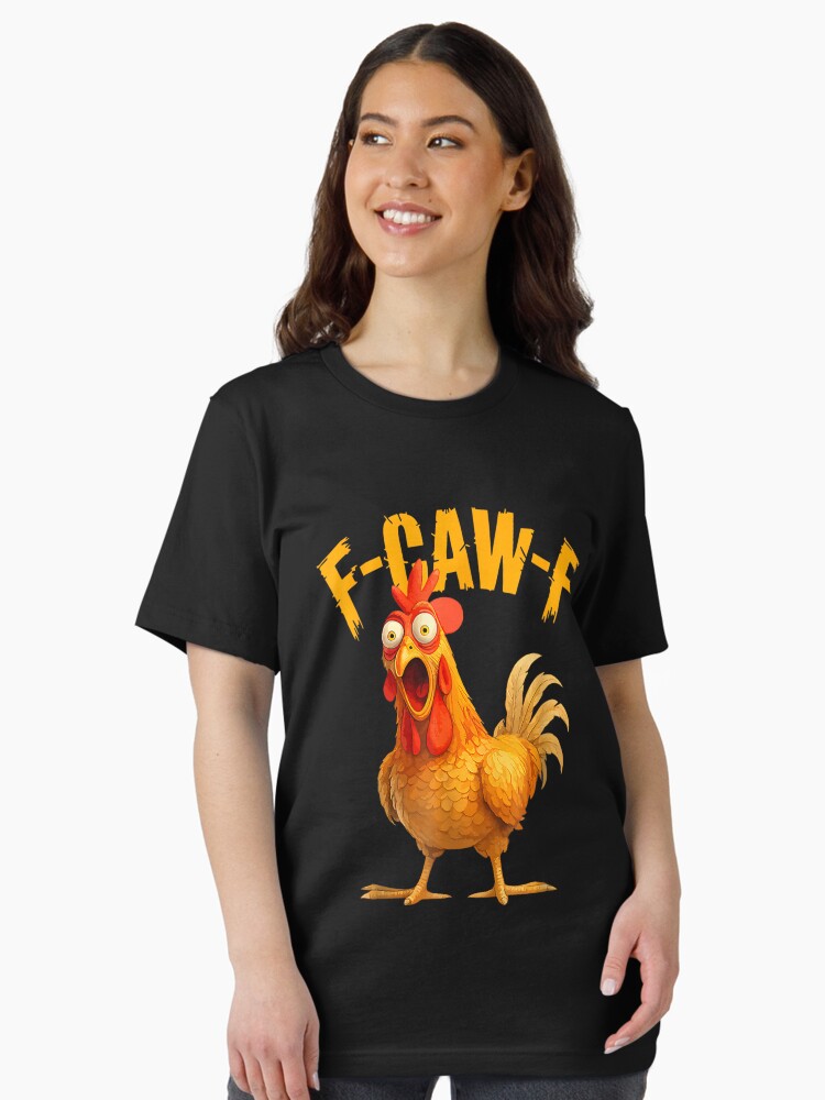 F-Caw-F Funny Chicken Humor F-Caw-F Quote Rooster Meme Maglietta - Foto 6