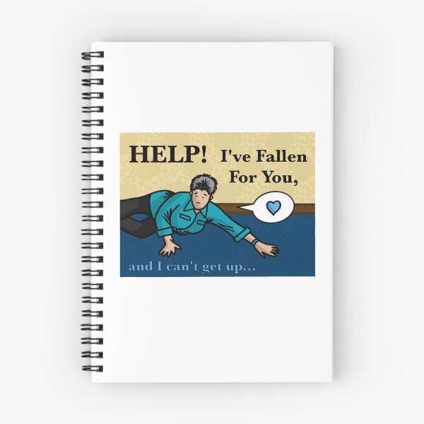 Item preview, Help! I've Fallen For You, And I Can't Get Up designed and sold by honeybeepaper.