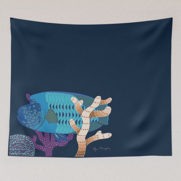 Item preview, Fish Wrasse with Coral Genuine Aboriginal Art designed and sold by wigilwigil.