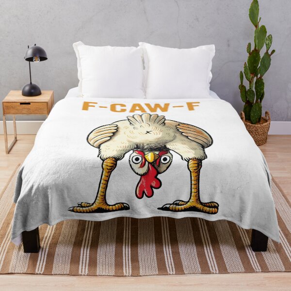Item preview, F-Caw-F Funny Chicken FCAWF Humor Quote Rooster Meme designed and sold by ivotee.