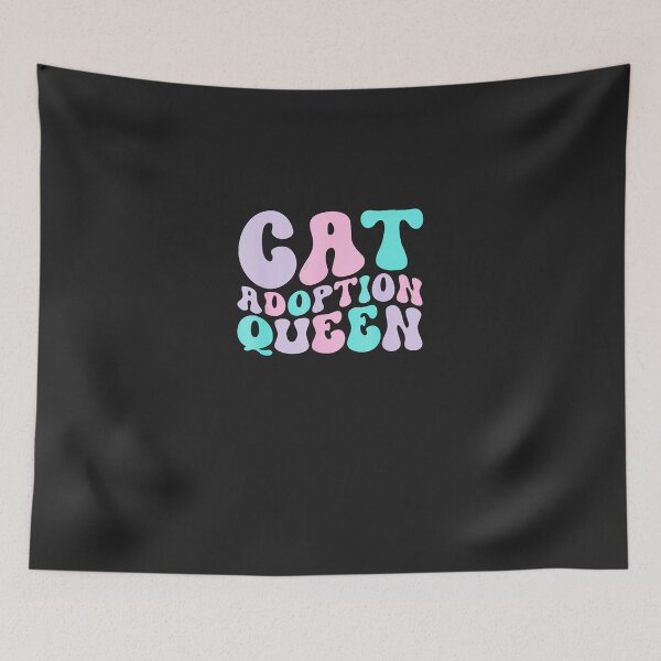 Item preview, Cat-Adoption-Queen-Womens-Cat-Rescue-Retro-Vintage-Groovy designed and sold by nadelqljoe.