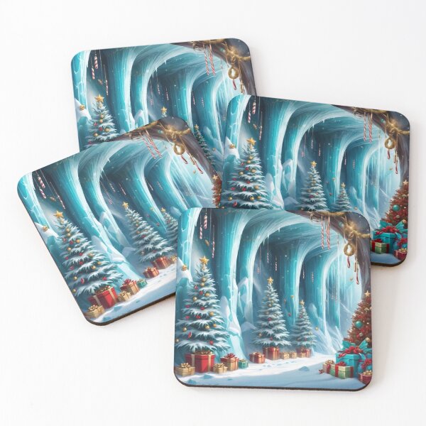 Item preview, Winter Ice Tunnel With Decorated Christmas Trees And Colorful Gifts designed and sold by Melantari Vizuns.