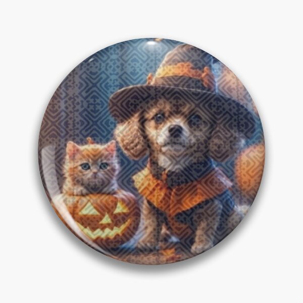 Item preview, Spooky Paws in Tribal Glow – Dog & Cat Halloween Magic designed and sold by PimTribe.