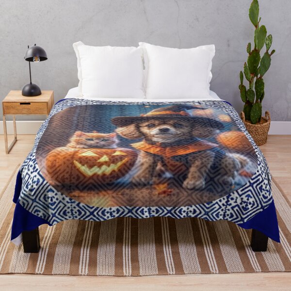 Item preview, Spooky Paws in Tribal Glow – Dog & Cat Halloween Magic designed and sold by PimTribe.