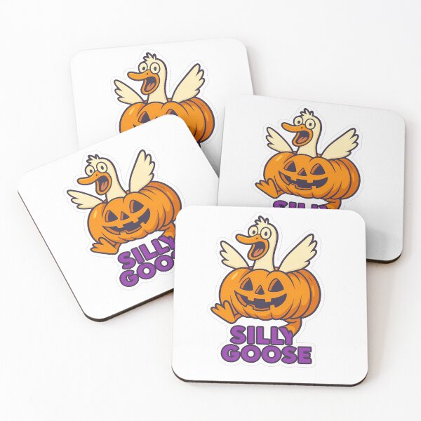 Item preview, Silly Goose in a pumpkin designed and sold by Witan Ink.